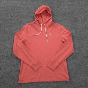 Southern Tide Hoodie Mens Small Pink Sun Farer Lightweight Pullover Casual